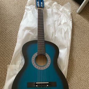 BCP guitar with case, strap, tuner and pick